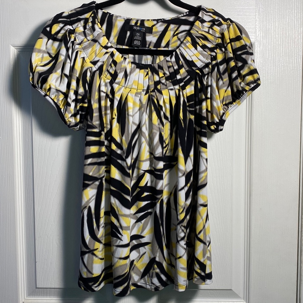 Style & Co Short Sleeve Top, PXL